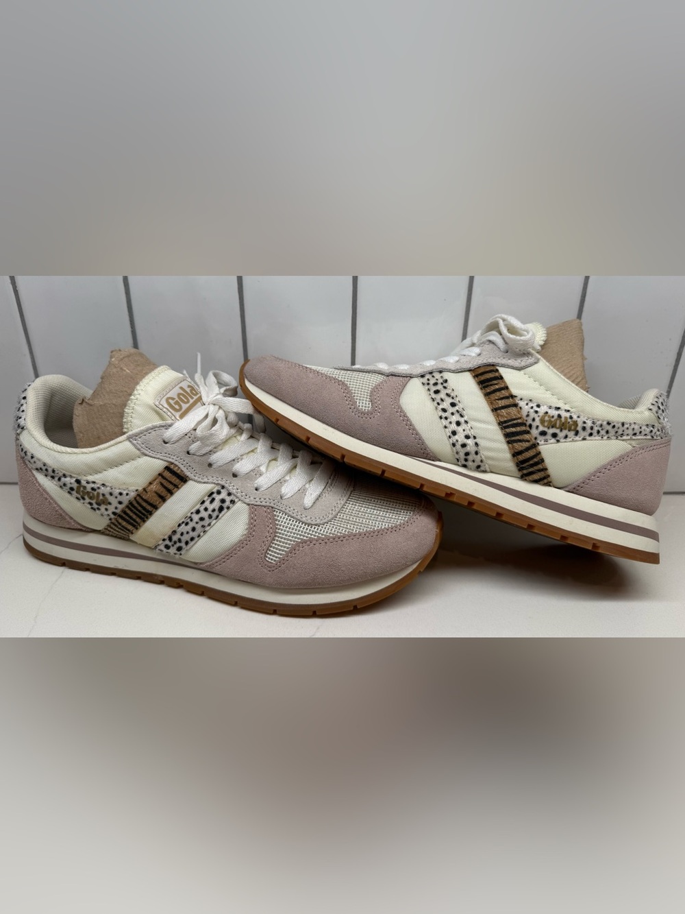 Gola Classics Daytona Safari Sneaker Women's Size 9 Blush Off White Fashion Shoe